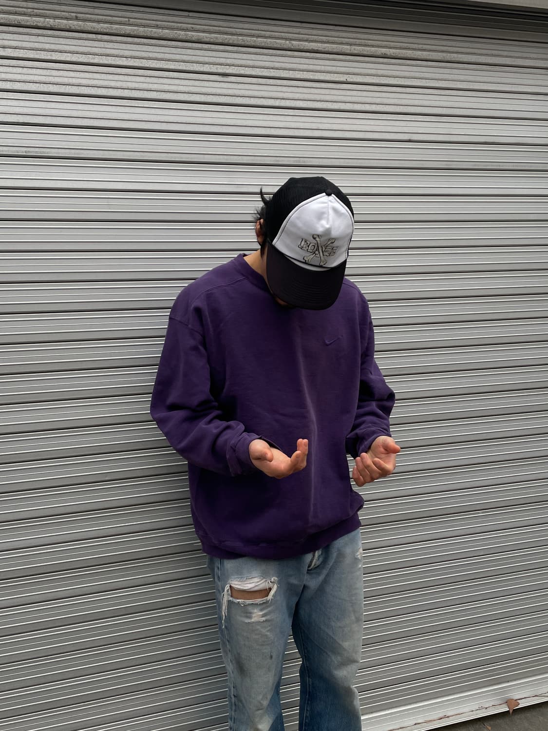 90s Nike Faded Purple Sweatshirt(USA Mad 상품이미지4