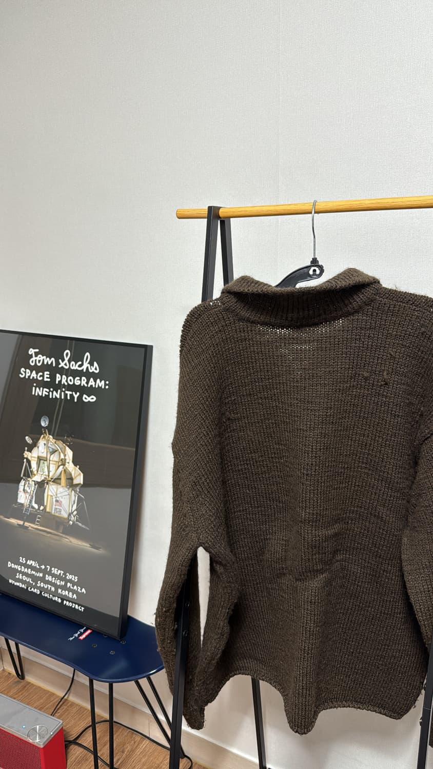 아모멘토 one button collar knit (amomento) M 상품이미지2