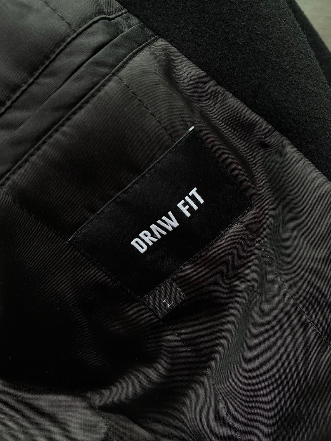 (L) 드로우핏 프리미어 퓨어 캐시미어 로브 더블 코트 [BLACK] 상품이미지10