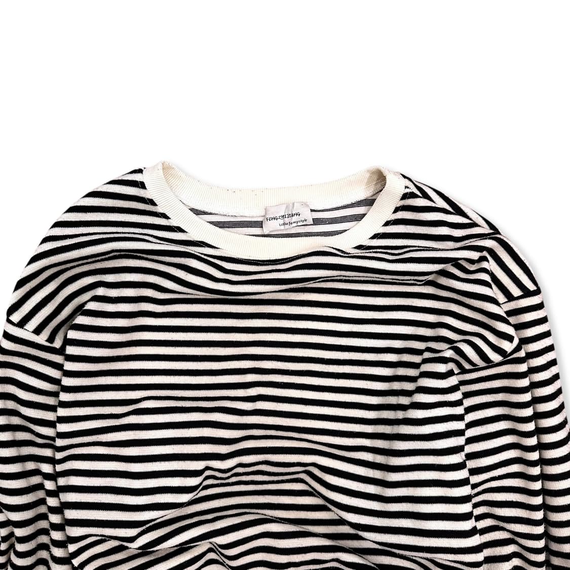 White stripe knitwear sweatshirt 상품이미지3
