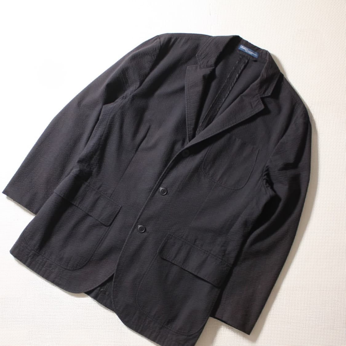 폴로 랄프로렌 블랙 시어서커 3버튼 블레이저 자켓 상품이미지2