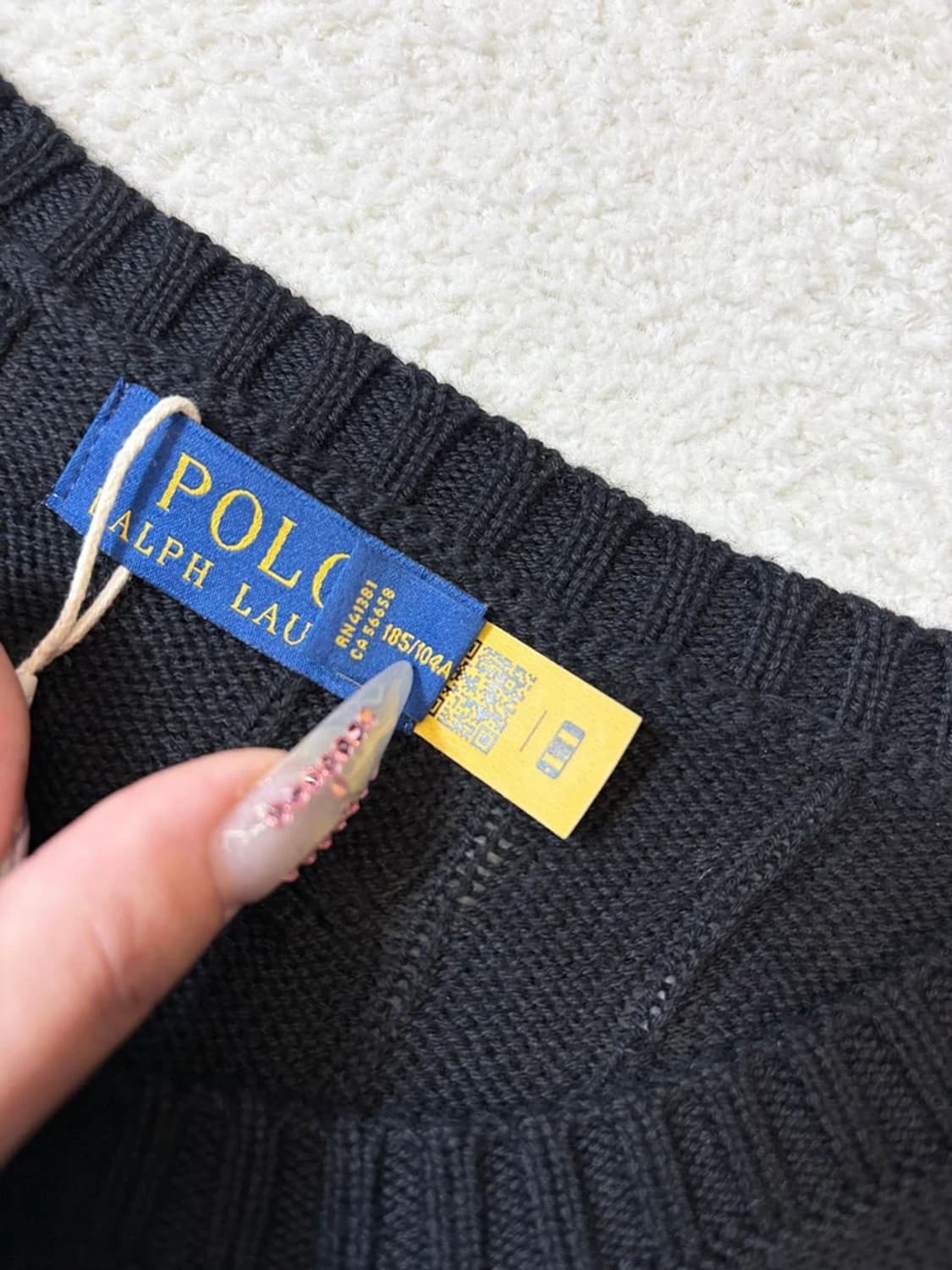 폴로 랄프로렌 큐알 신형 꽈배기 코튼 니트 PN6251 상품이미지7