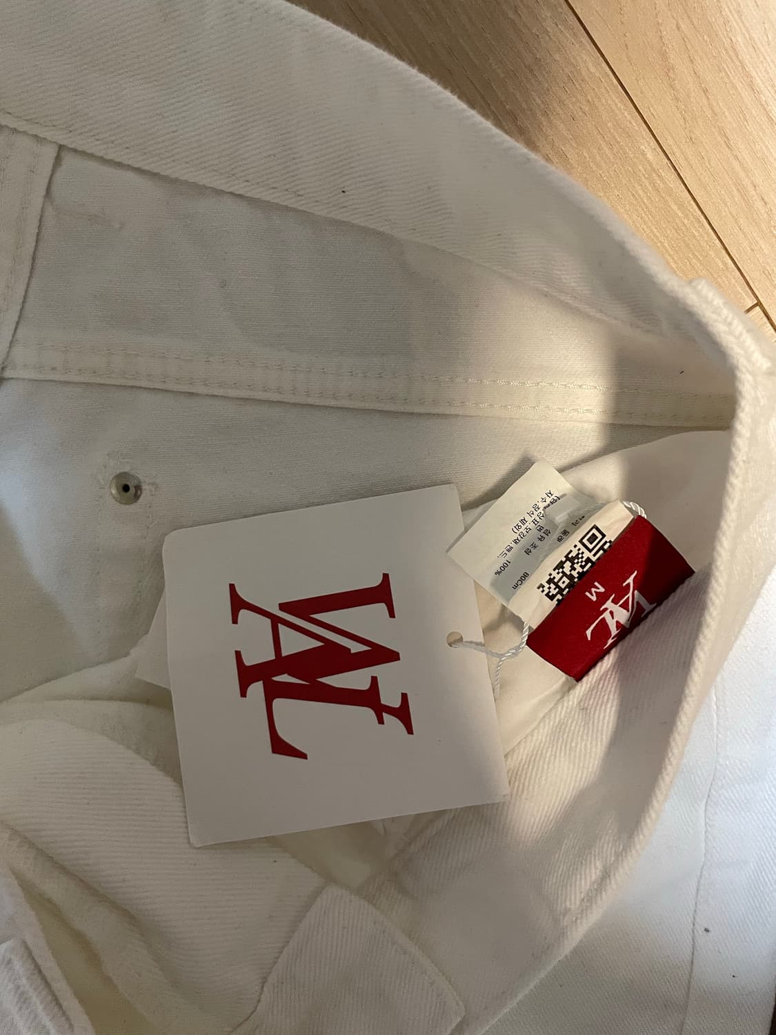 우알롱 화이트데님 팬츠 (m 30-32 추천) 상품이미지4