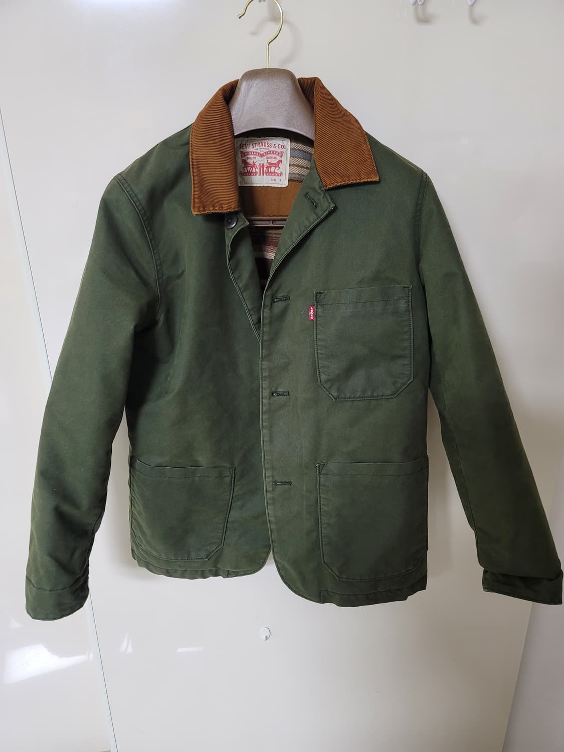 리바이스 초어 워크자켓 군청색 S 95사이즈 상태극상
 상품이미지1