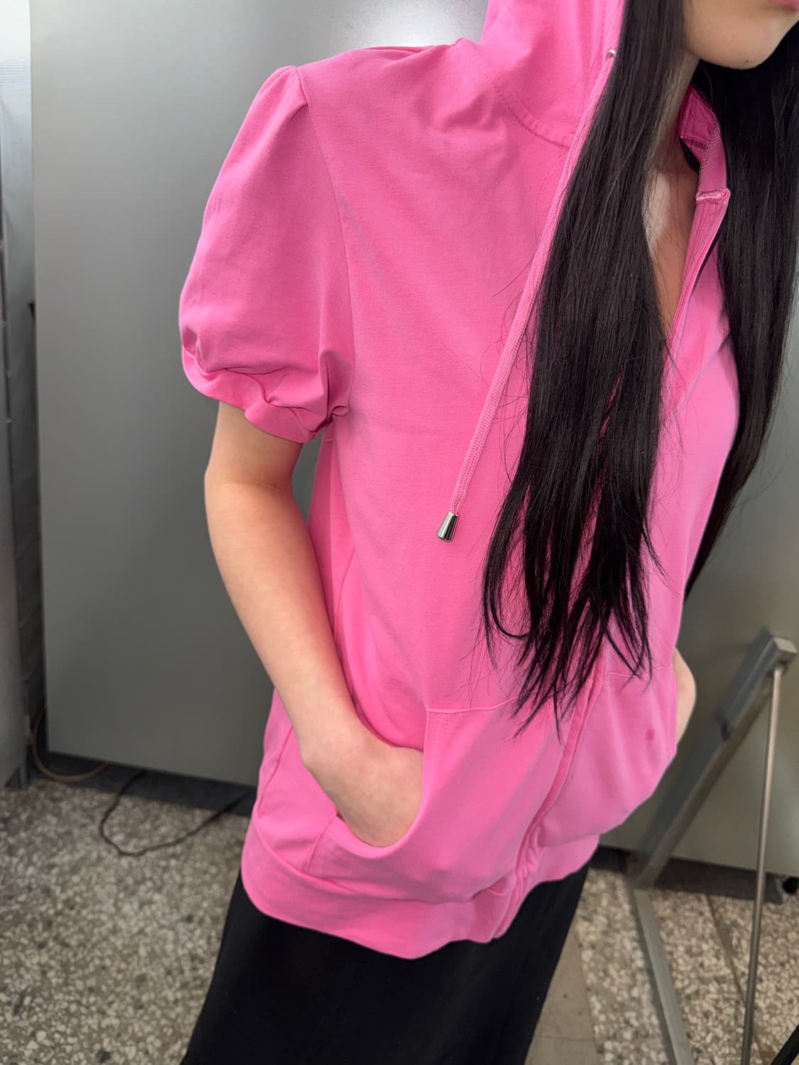 pink hooded T 상품이미지6