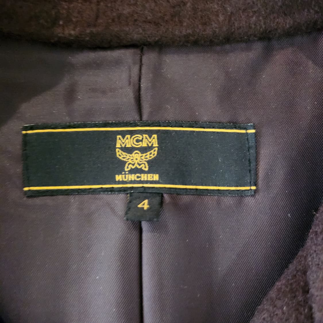 MCM  버건디 핸드메이드 코트 ●표기사이즈 4 (55~77) 상품이미지7