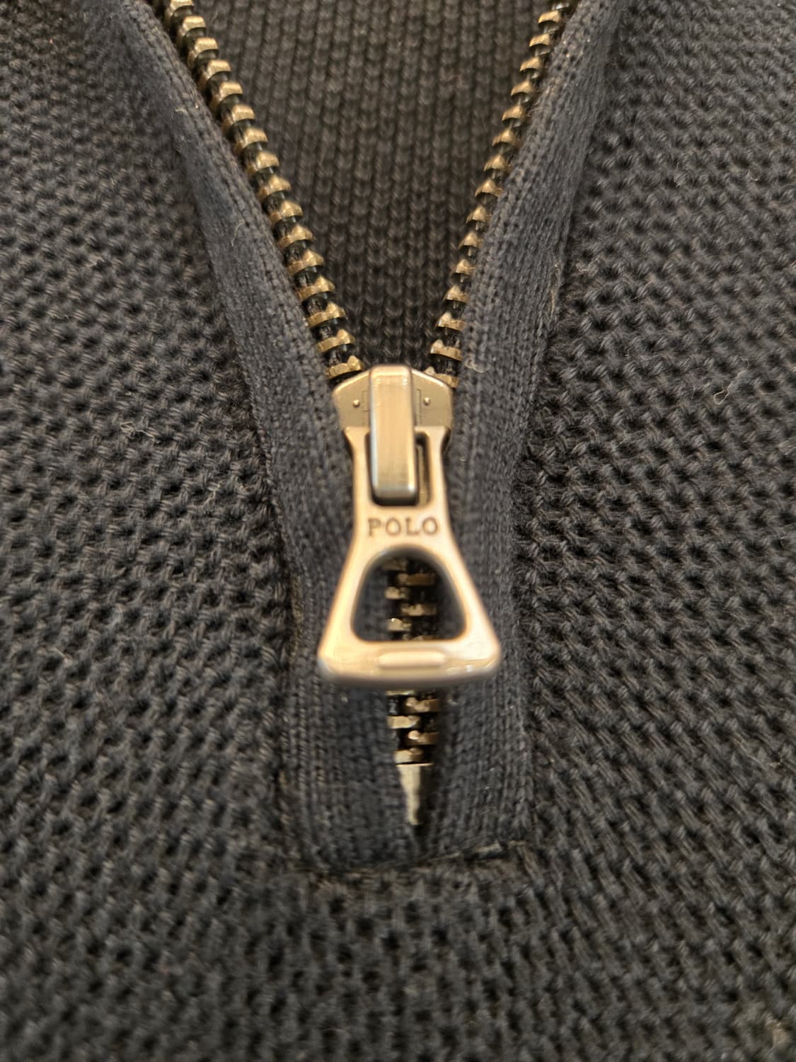 폴로 랄프로렌 하프집업 니트 블랙 LG(105~110) 상품이미지6