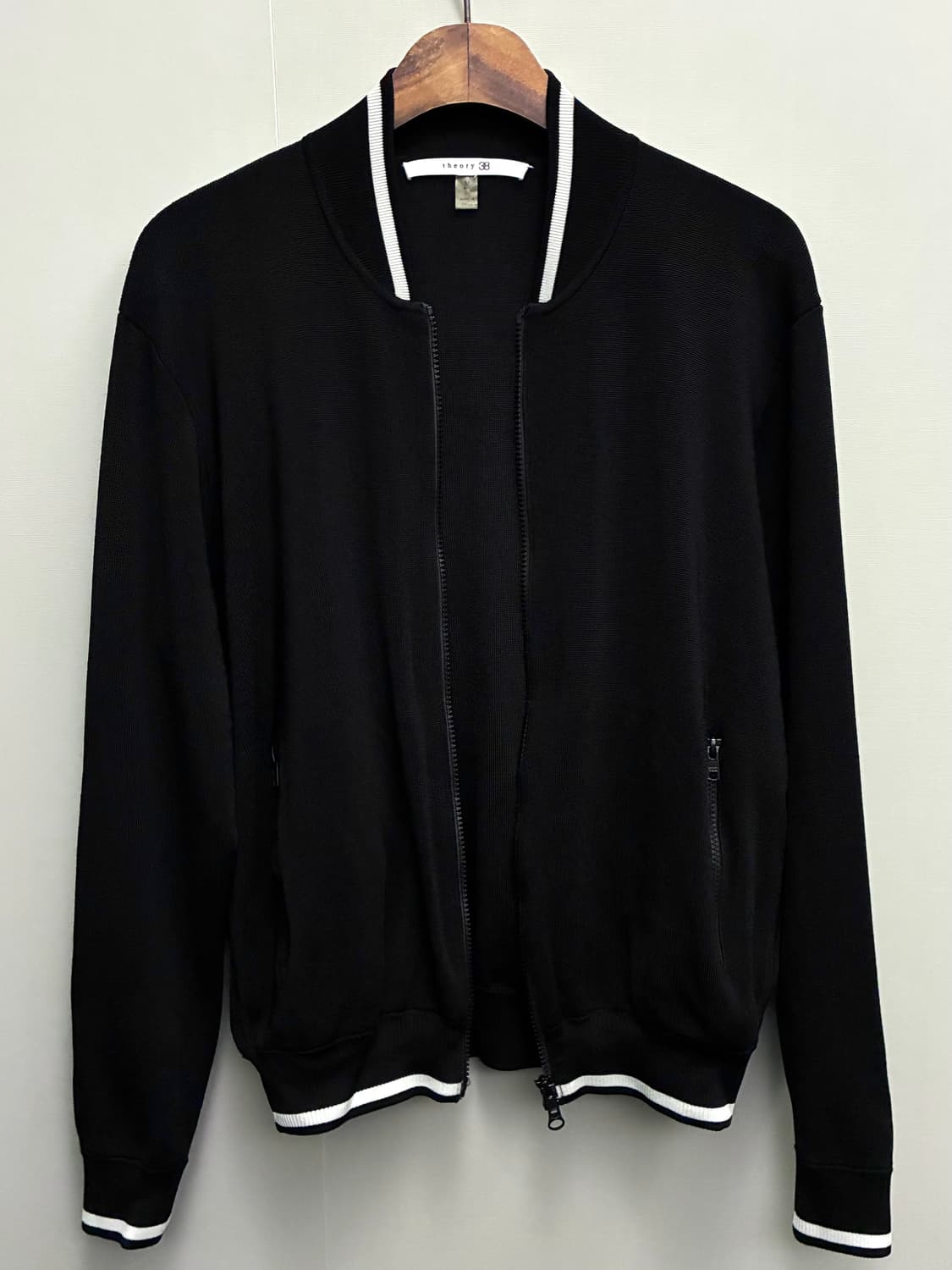 (M/100)Theory 띠어리 38 투웨이 져지 블루종자켓 블랙 상품이미지8
