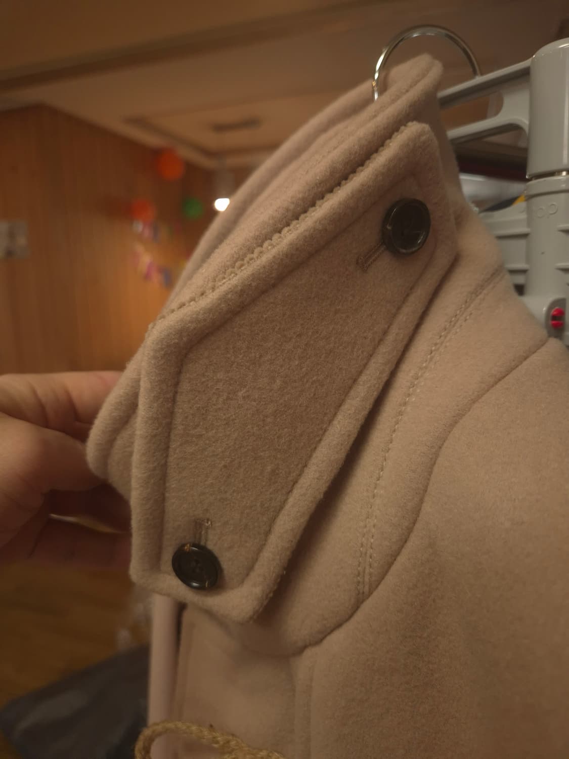 글로버올x SPAO 떡볶이 더플코트 베이지색 105 상품이미지7