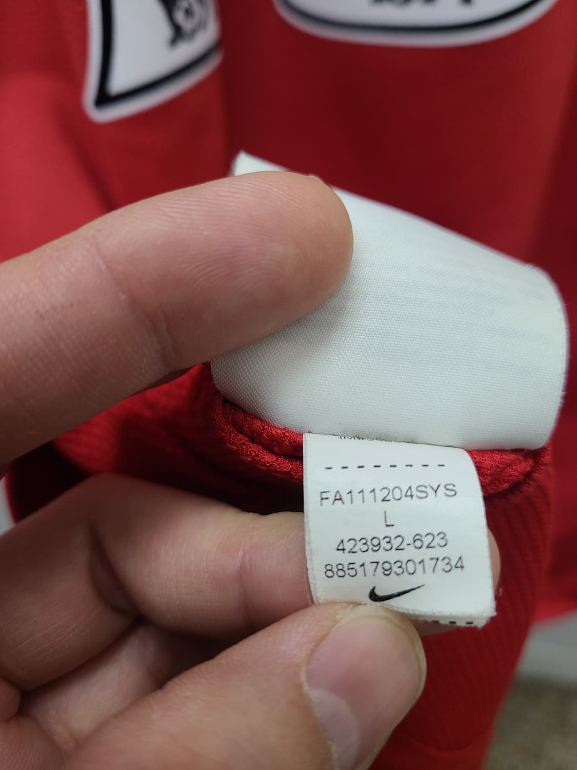 맨유 11-12 박지성 나이키 유니폼 상품이미지8