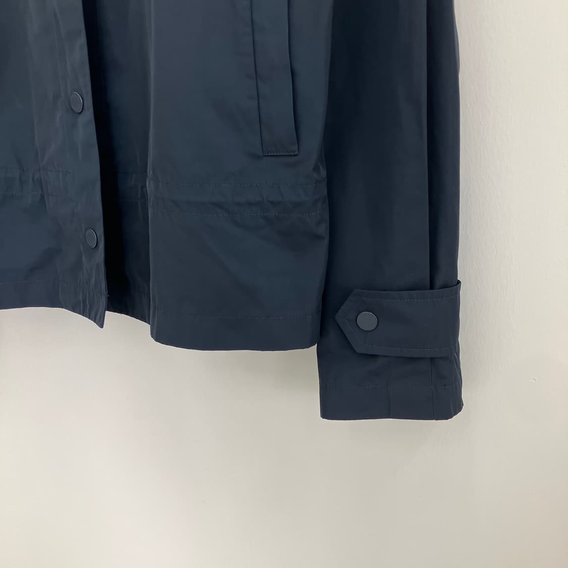 산드로 네이비 폴리에스터 논카라 자켓 가디건 상품이미지3