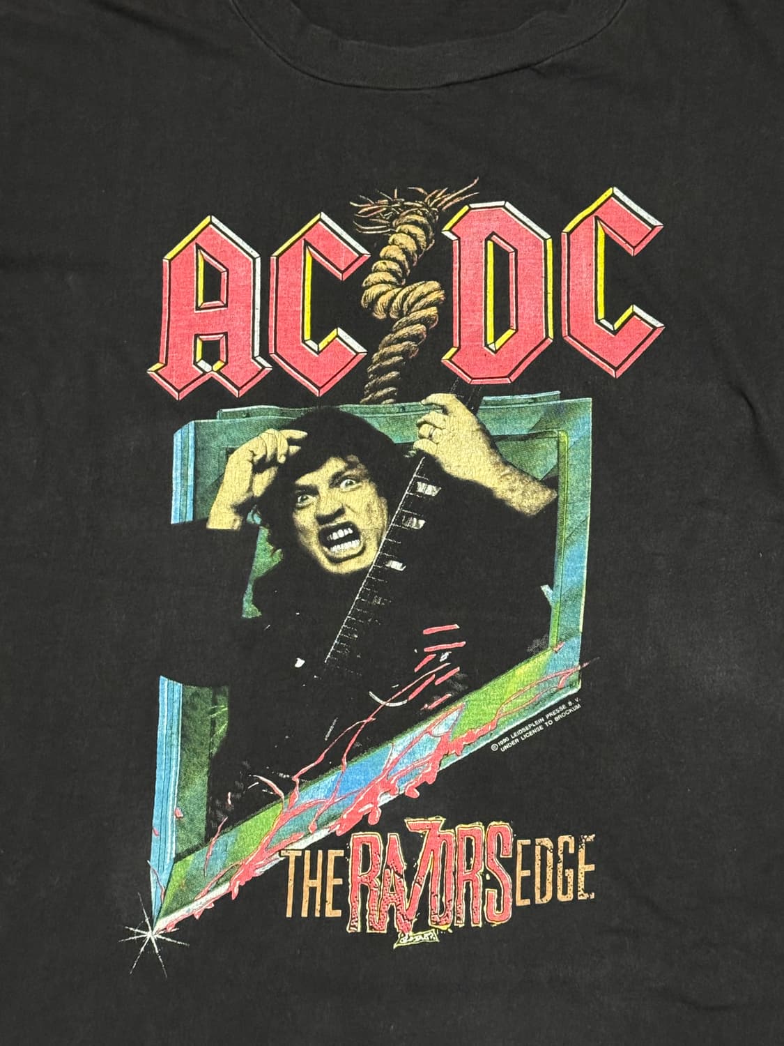 90s AC/DC 더 레이저스 엣지 빈티지 티 상품이미지2