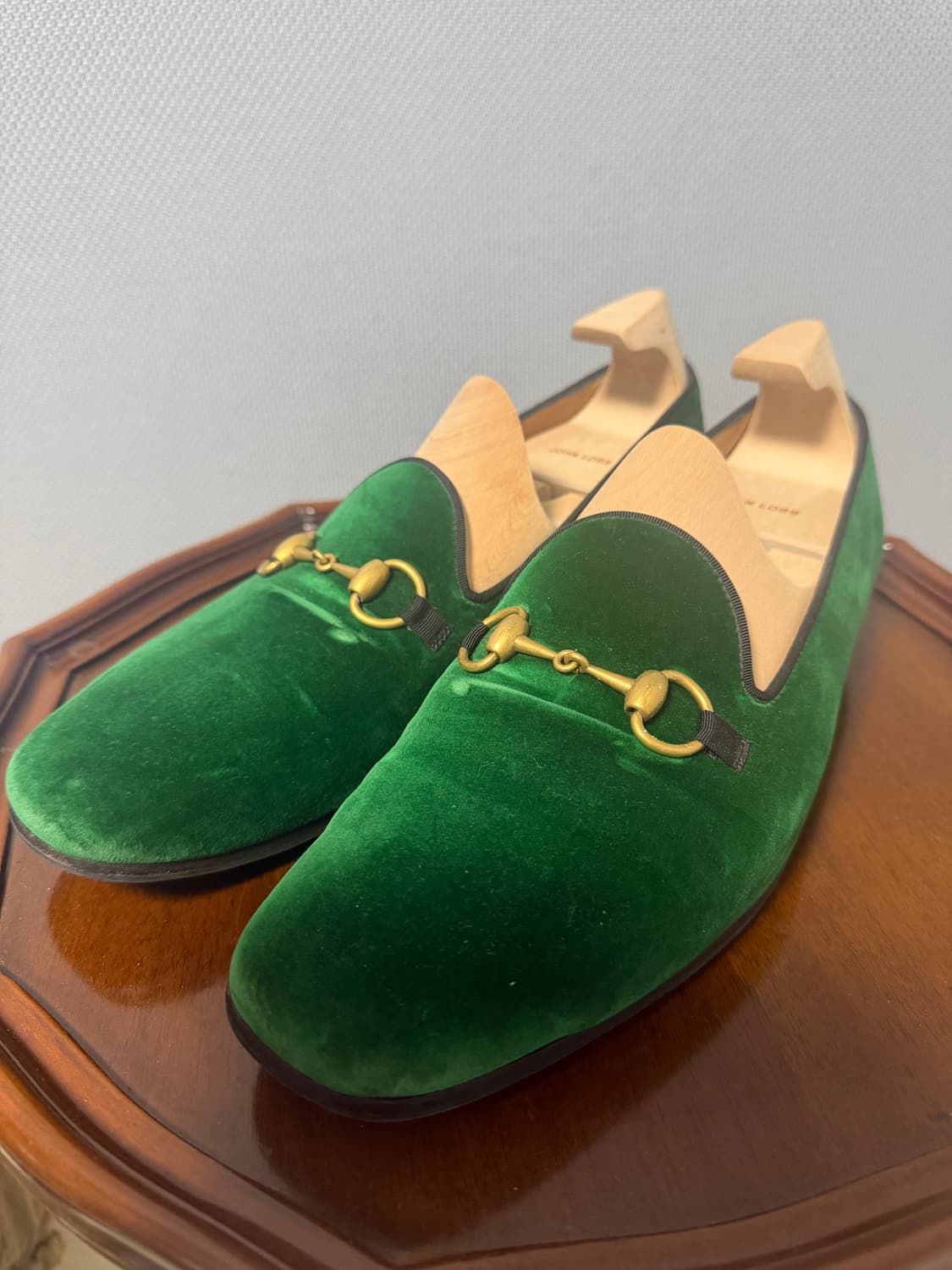 Gucci 벨벳 로퍼 그린 8.5 상품이미지2