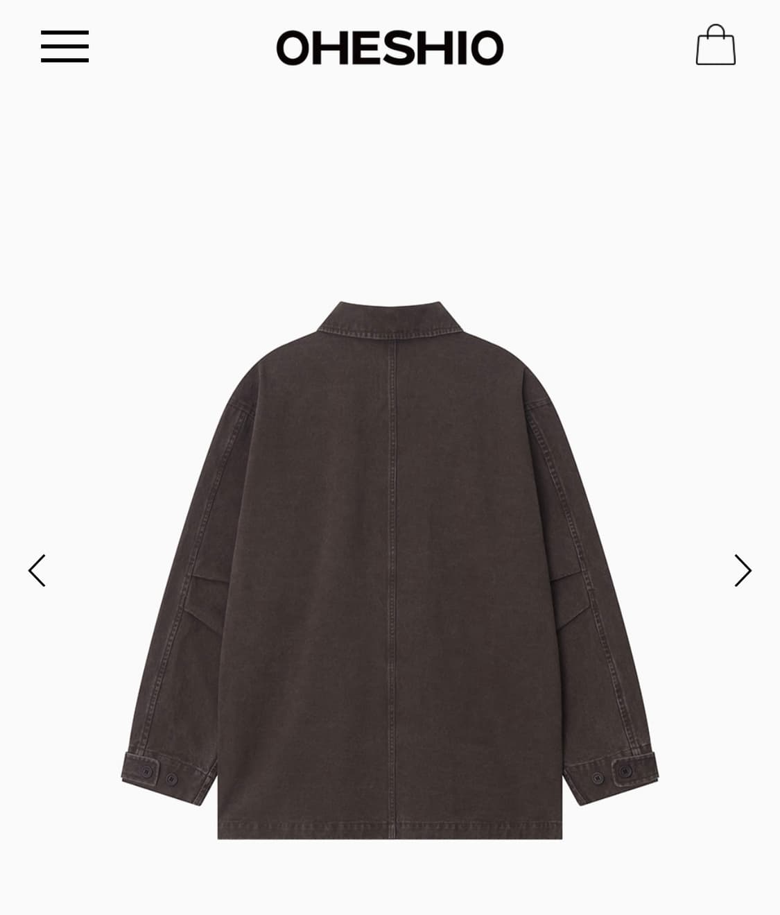 오헤시오 26ss 코튼 워크자켓 퍼플색상 상품이미지4