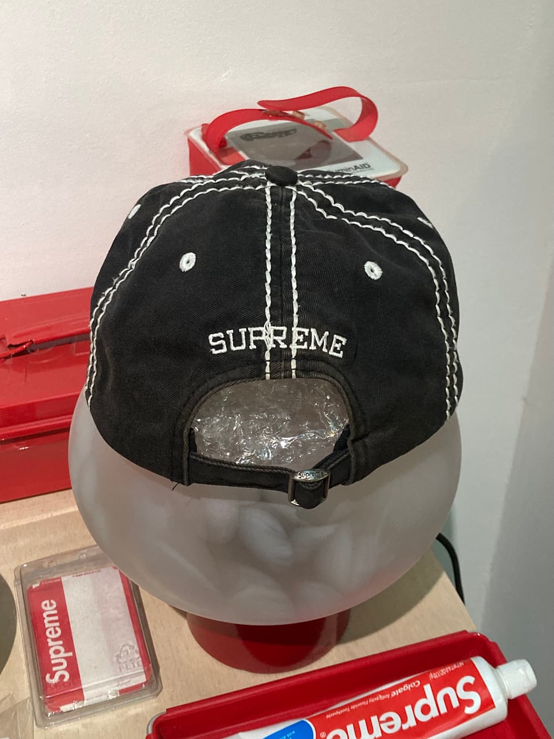 SUPREME big stitch cap 슈프림 빅 스티치 6패널 캡 상품이미지3