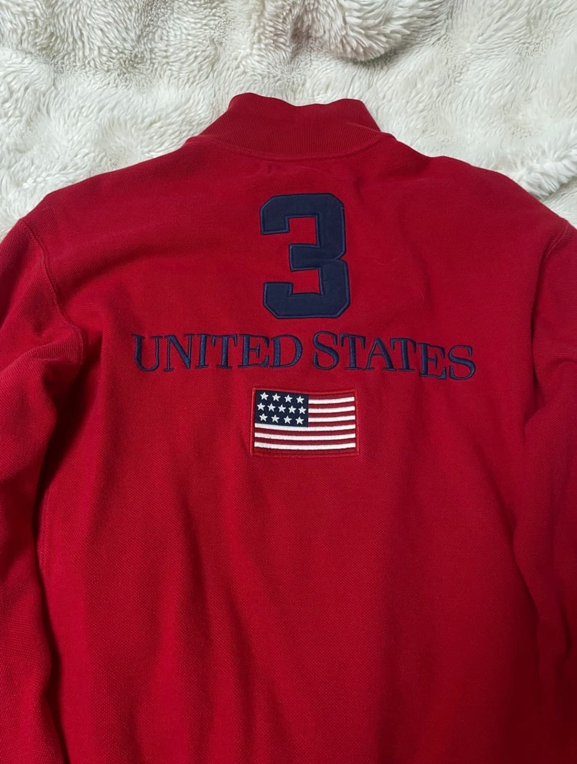 폴로 랄프 로렌 빅포니 USA 성조기 집업 레드 상품이미지2