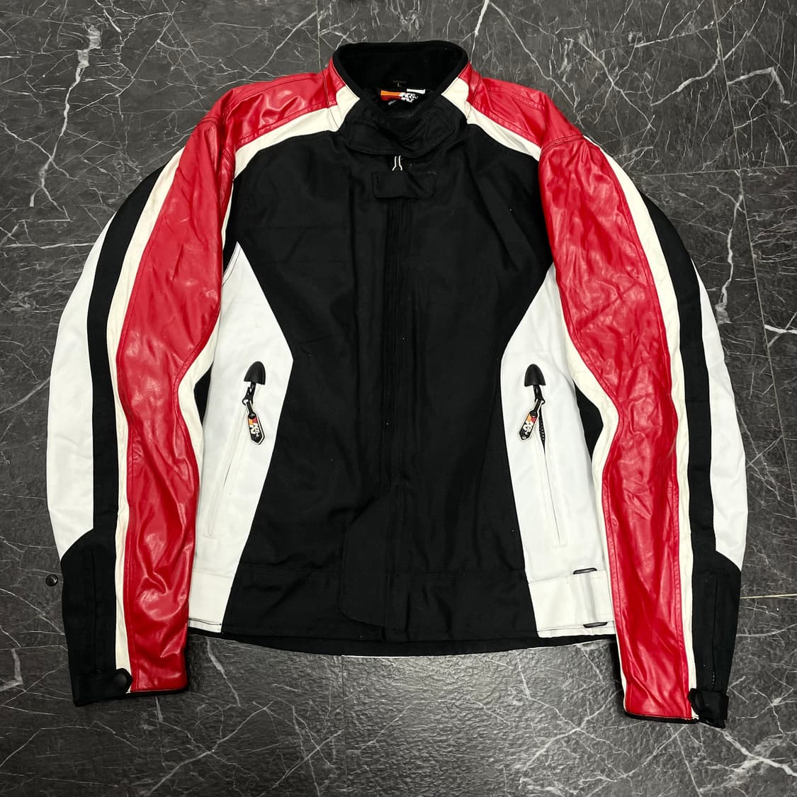 L 리플렉티브 레더 라인 레이싱 자켓 상품이미지6