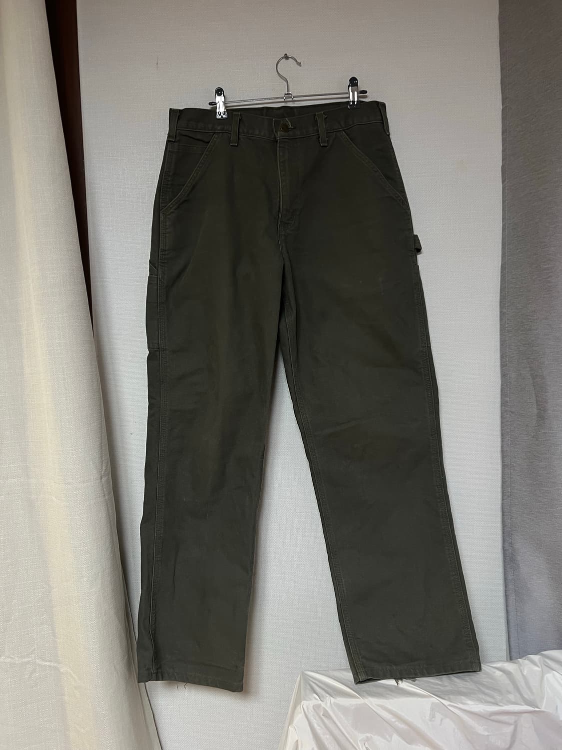 칼하트 싱글니 팬츠 모스그린 상품이미지1