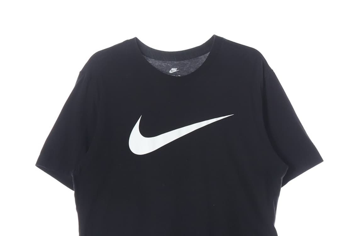 나이키 빅 스우시 로고 블랙 반팔 티셔츠 XL 상품이미지3