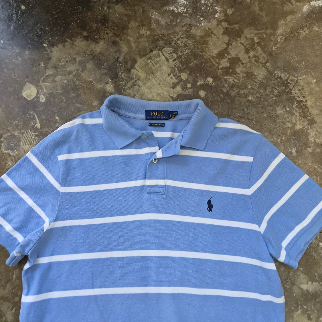 L) 폴로 랄프로렌 스트라이프 반팔 카라티 카라티셔츠 상품이미지2