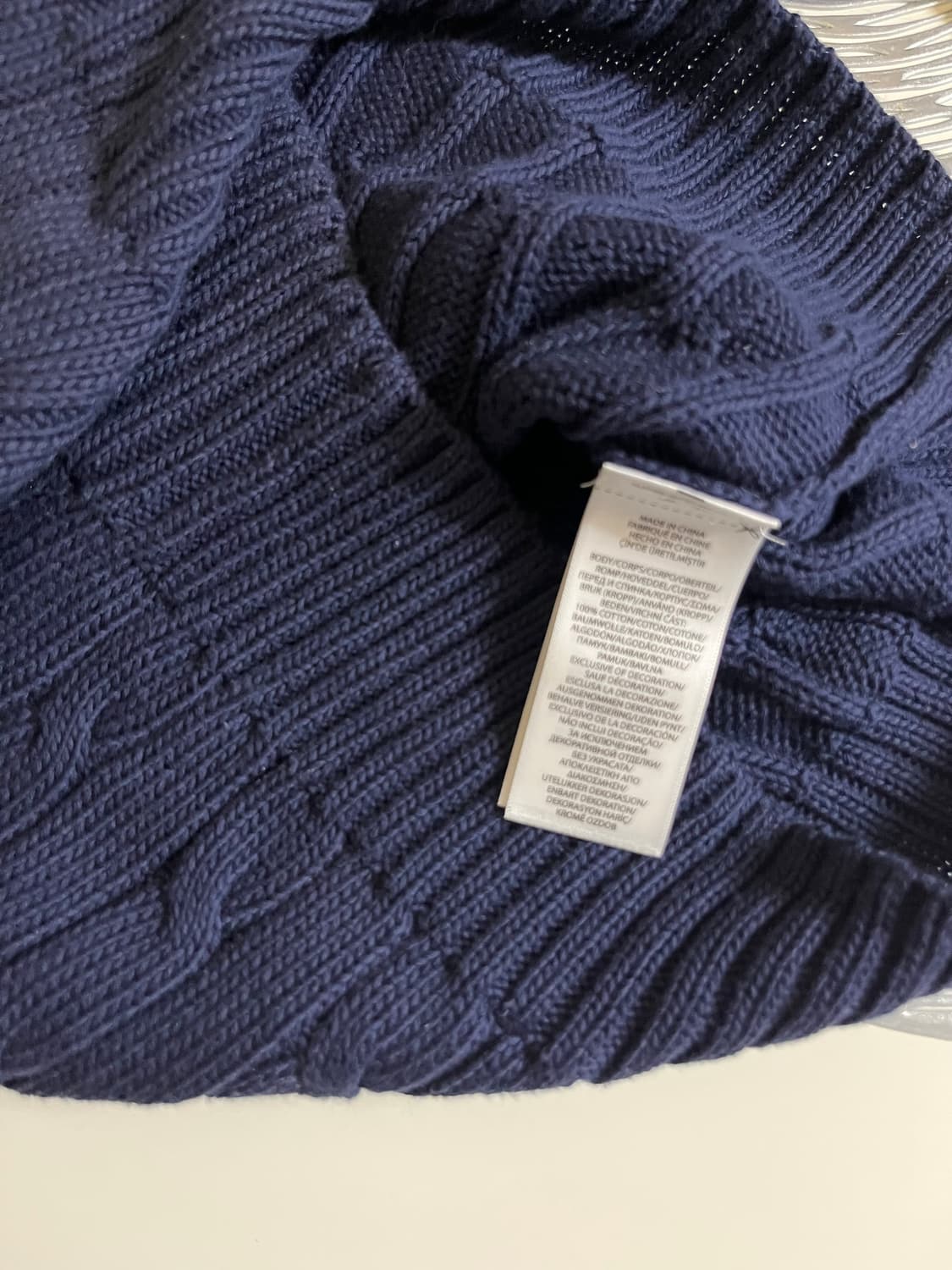 폴로 랄프로렌 피마코튼 케이블니트 국내매장판 상품이미지7