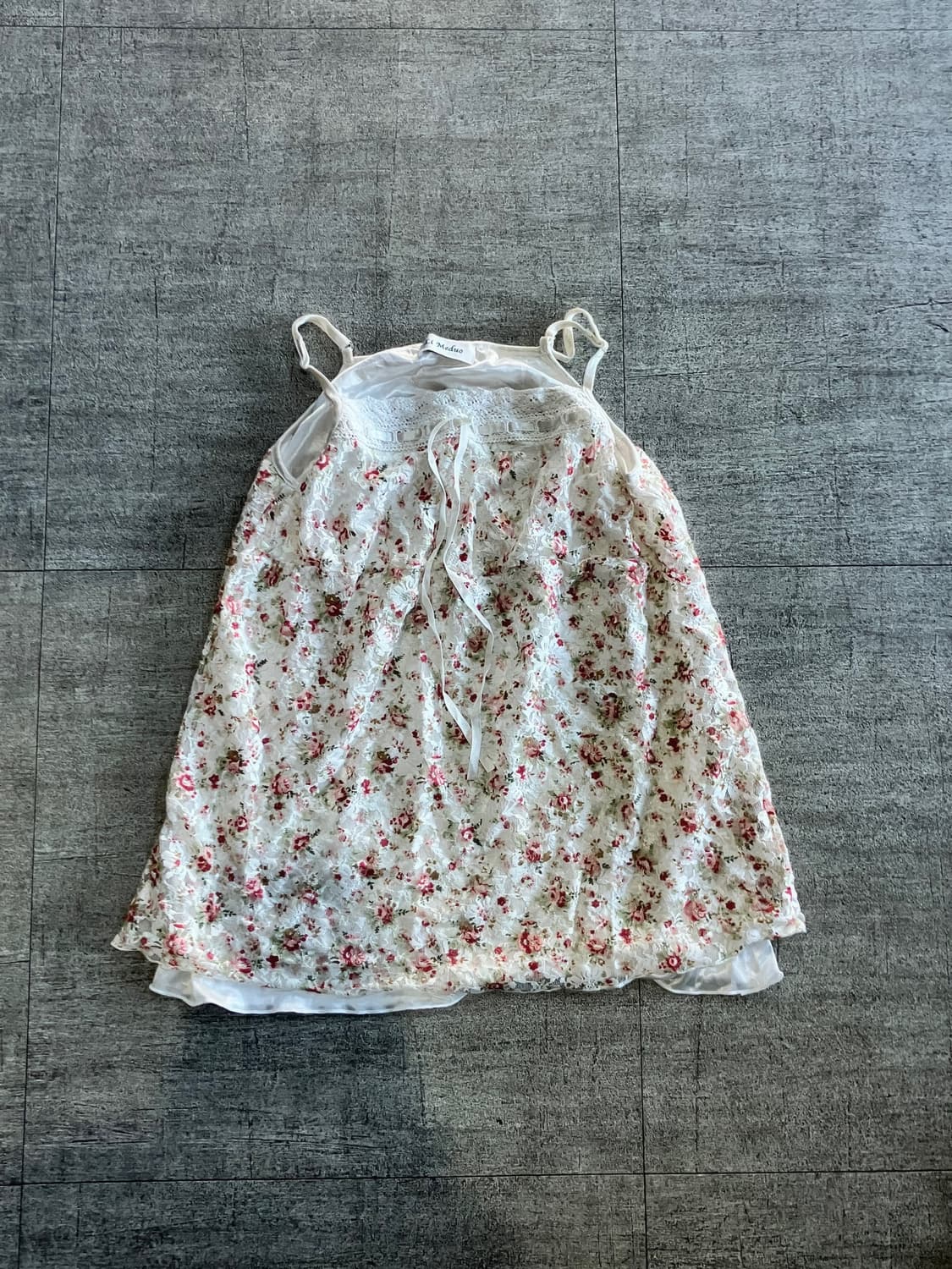 일본빈티지 Meduo 하구미모리걸 달천깔페어리 잔꽃공주 슬리브리스나시탑 상품이미지1