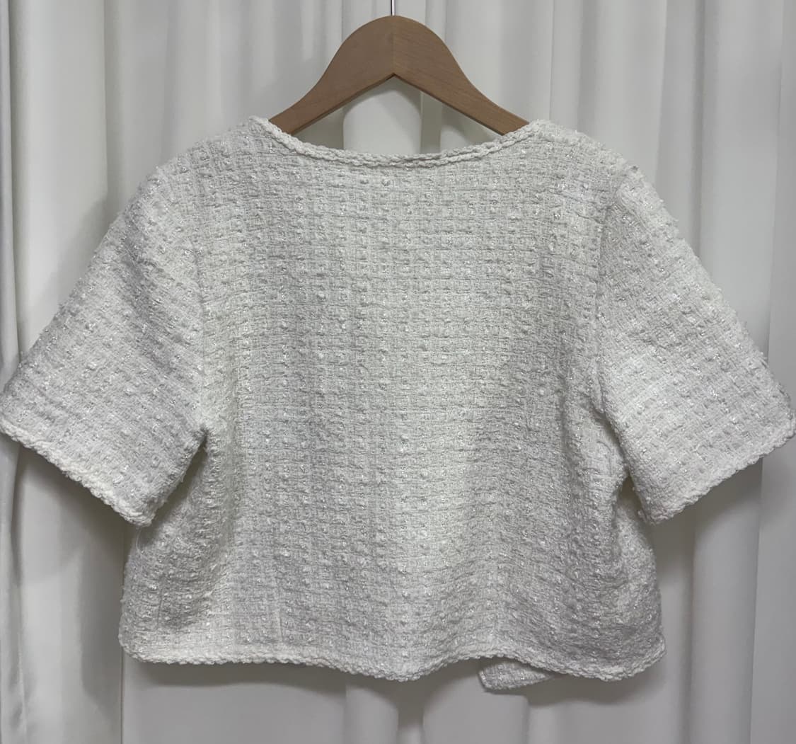 clizy 화이트 포켓 트위드 자켓 상품이미지8