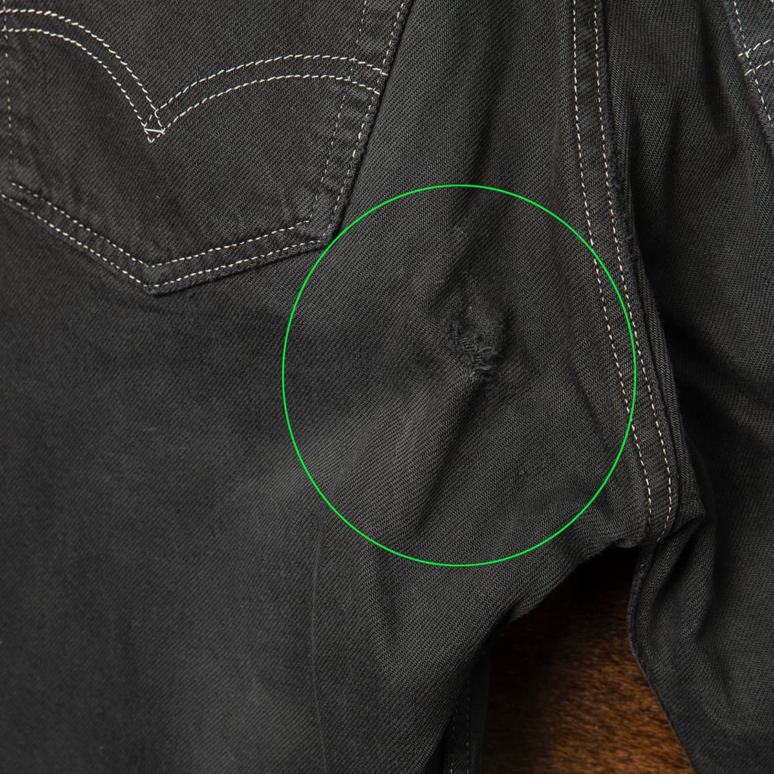 [31] 90s 리바이스 USA 501 블랙 데님팬츠 블랙진  상품이미지6