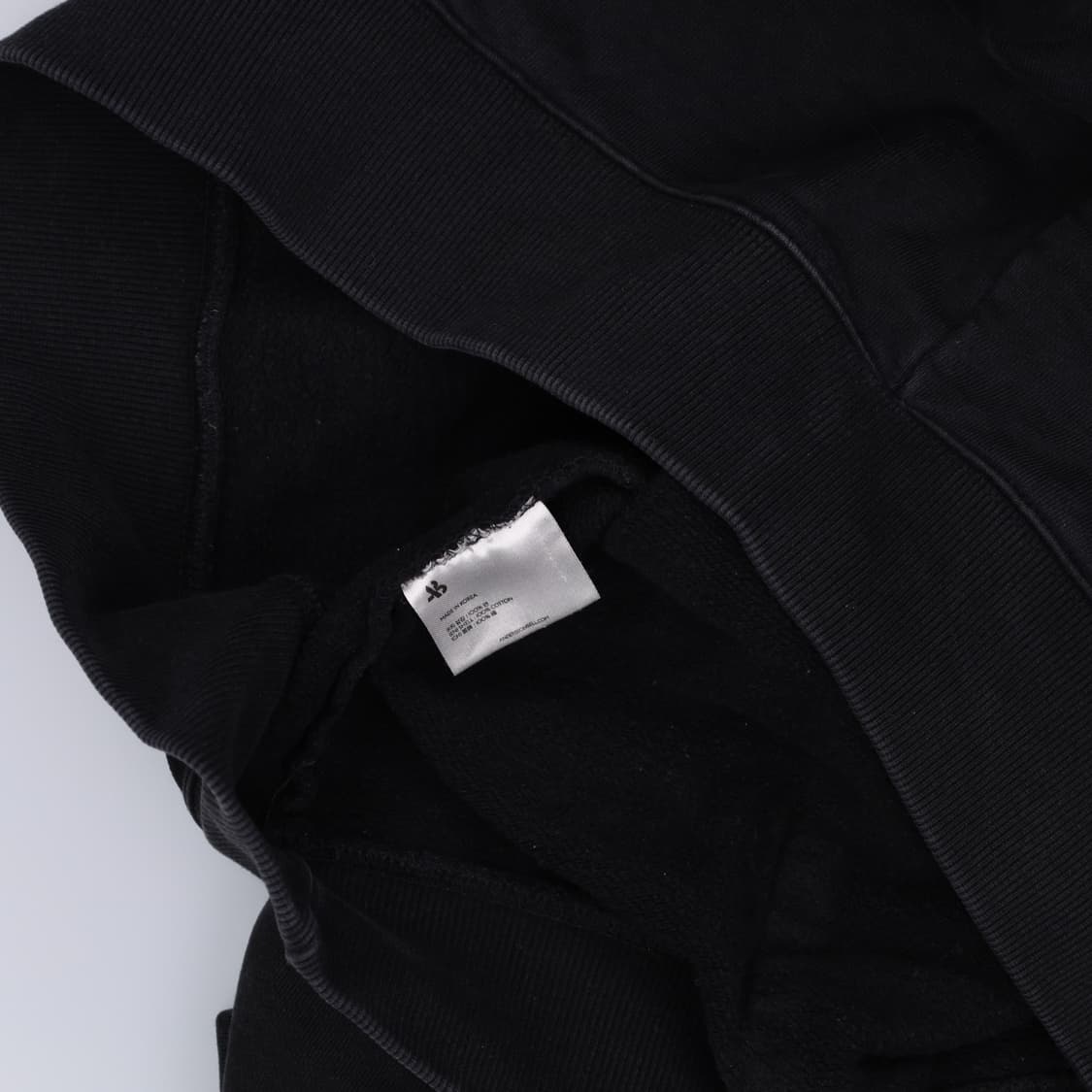 [XL] 앤더슨벨 블랙 레터링 후드티셔츠 1223H2 상품이미지5