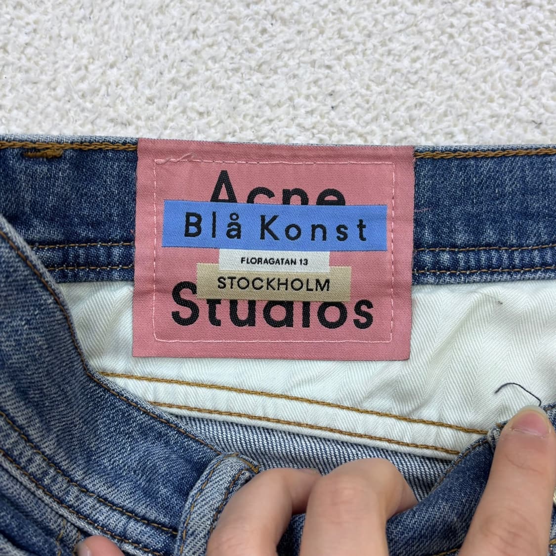 30 아크네스튜디오 슬림핏 데님 팬츠 0325E 상품이미지3