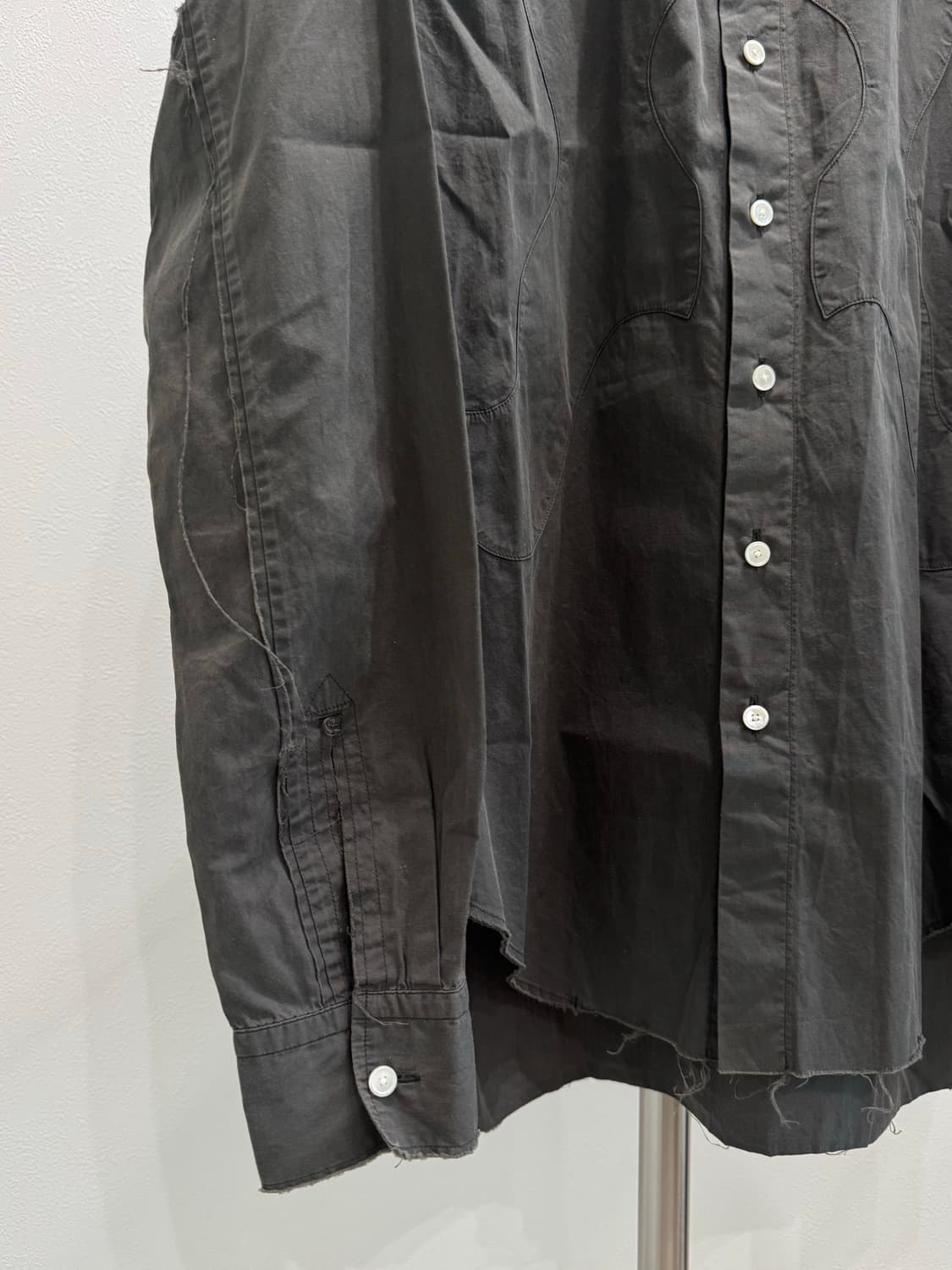 솔로이스트 실크 솔기 버튼업 셔츠 상품이미지2