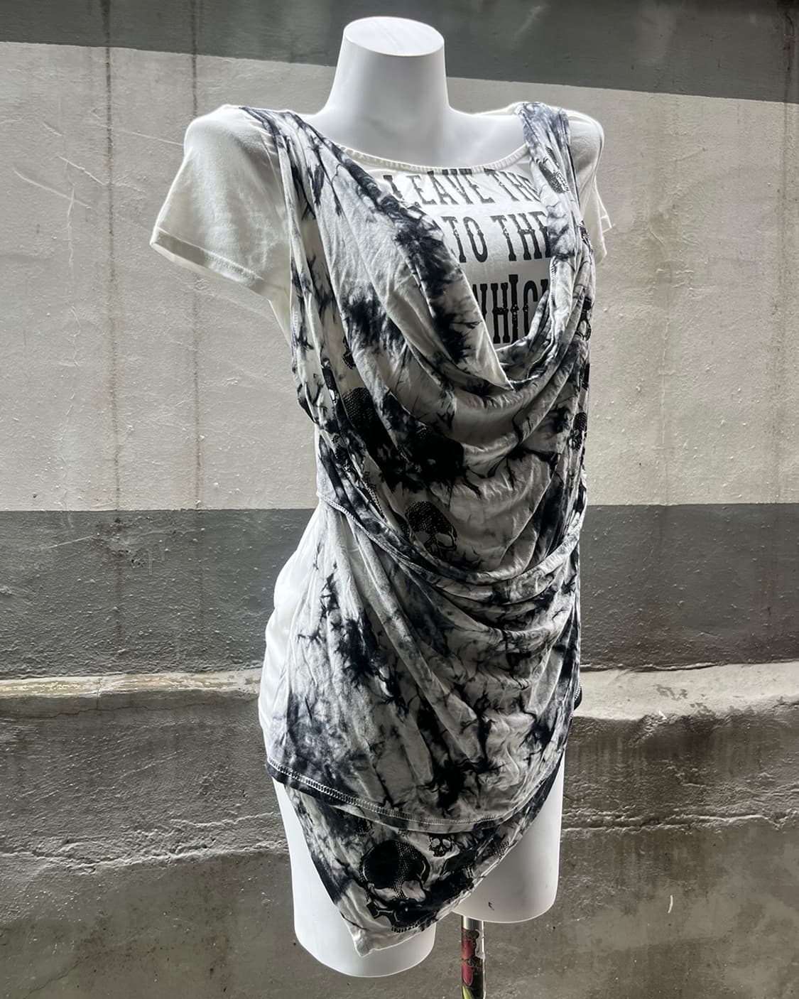 Ghost of Harlem draped tunic top 상품이미지2