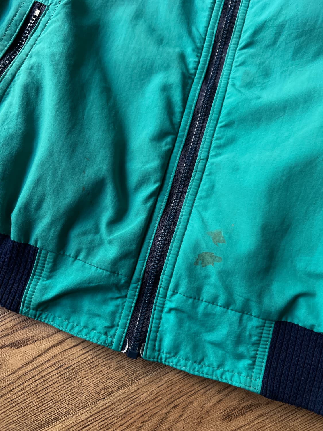 [XL]80's 에디바우어 Made in USA 나일론 쉘드 웜업 자켓 상품이미지4