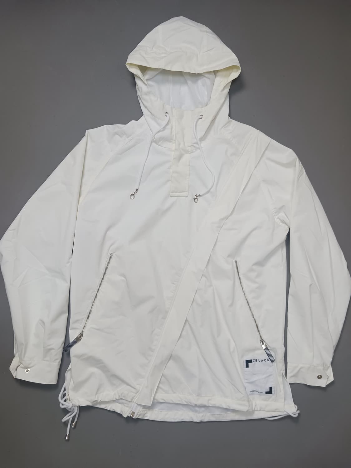 [XL] 지블랙 스탠다드 사선 아노락 자켓 오버핏 상품이미지2