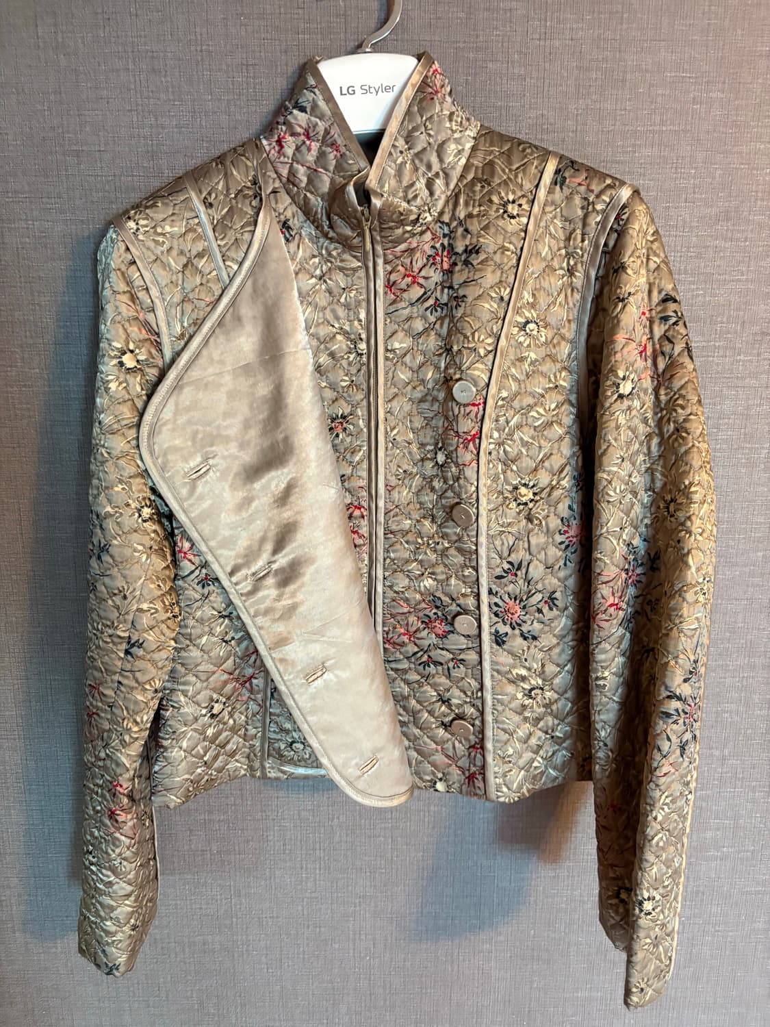 HIROKO BIS 퀼팅 플라워 자켓 상품이미지2