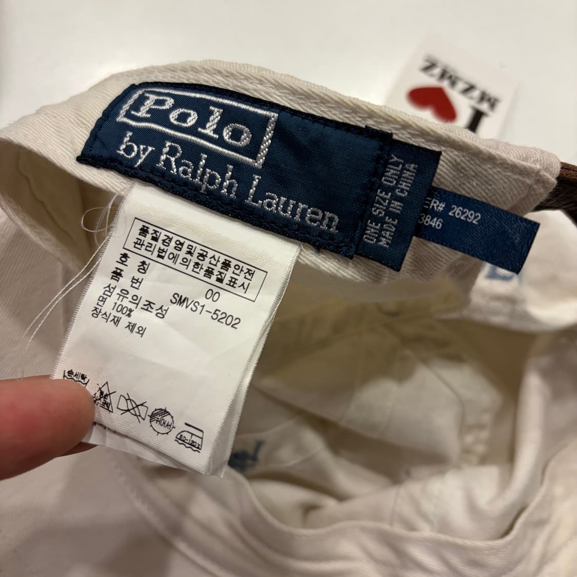 폴로 랄프로렌 포니 화이트  볼캡 모자 상품이미지4