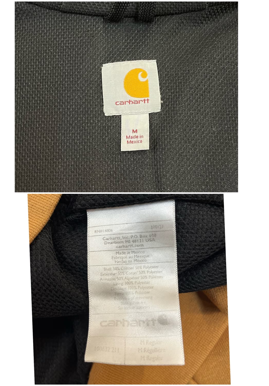 칼하트 후드집업 카멜 M #csz2650 상품이미지3