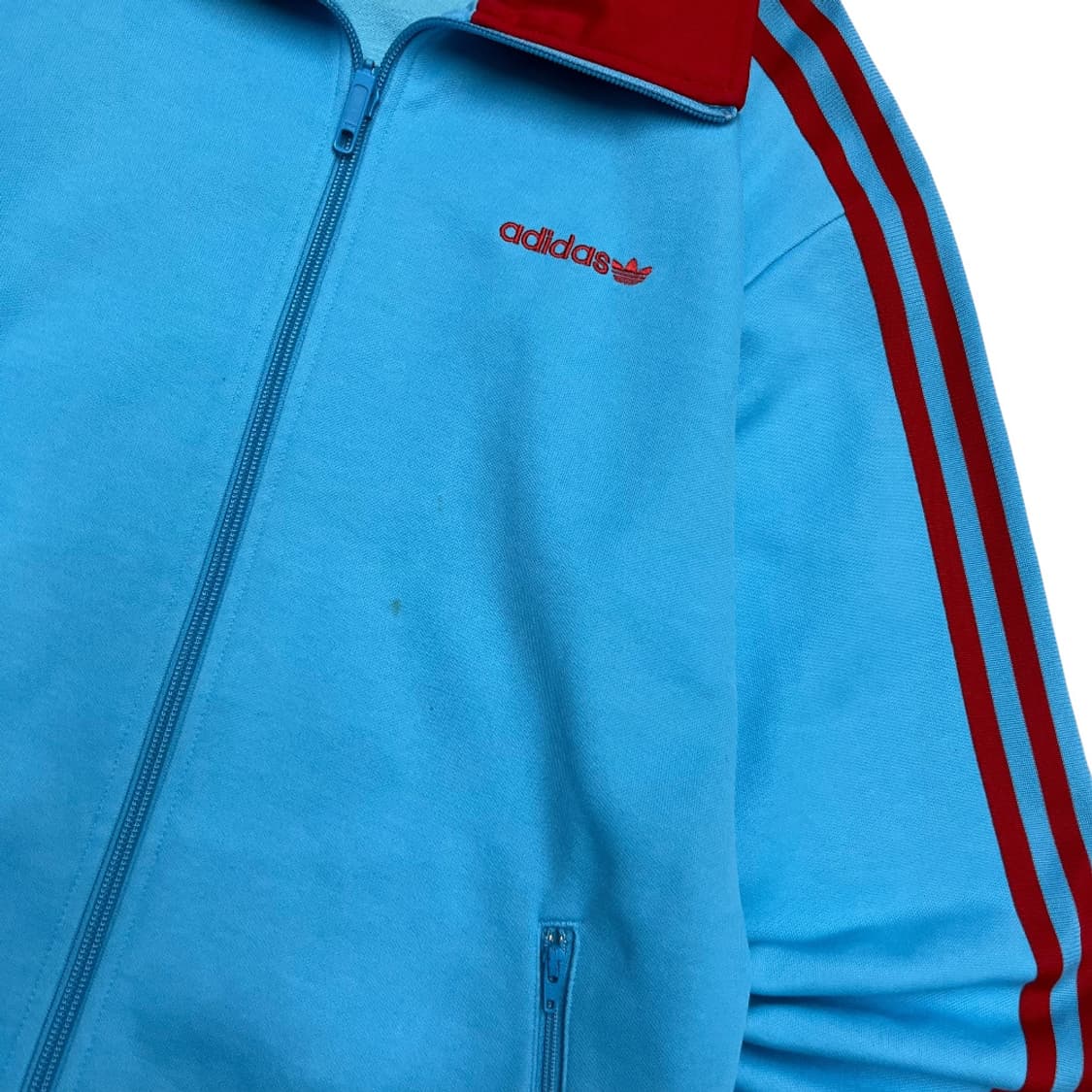 아디다스 레드라인 소라배색 트랙탑 M 상품이미지5