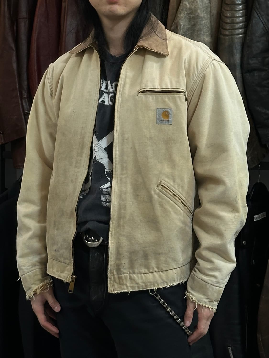 90's OG USA Made 칼하트 J01 디트로이트 자켓 상품이미지3