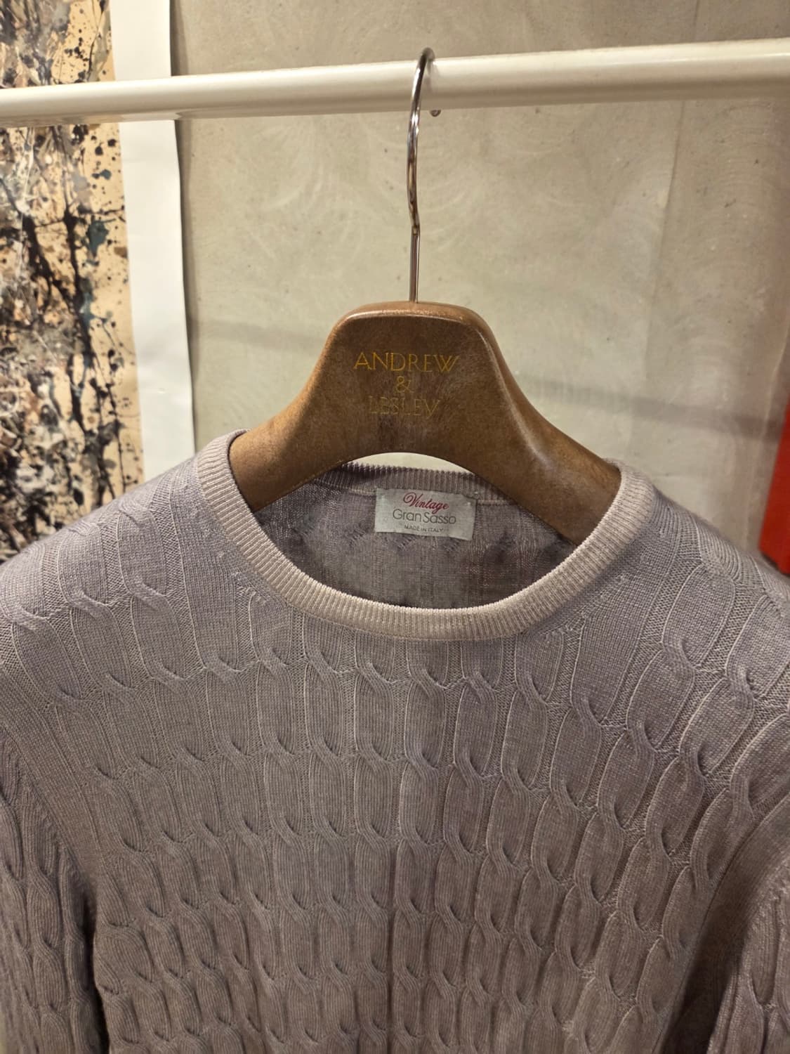 그랑싸소 케이블니트 상품이미지2