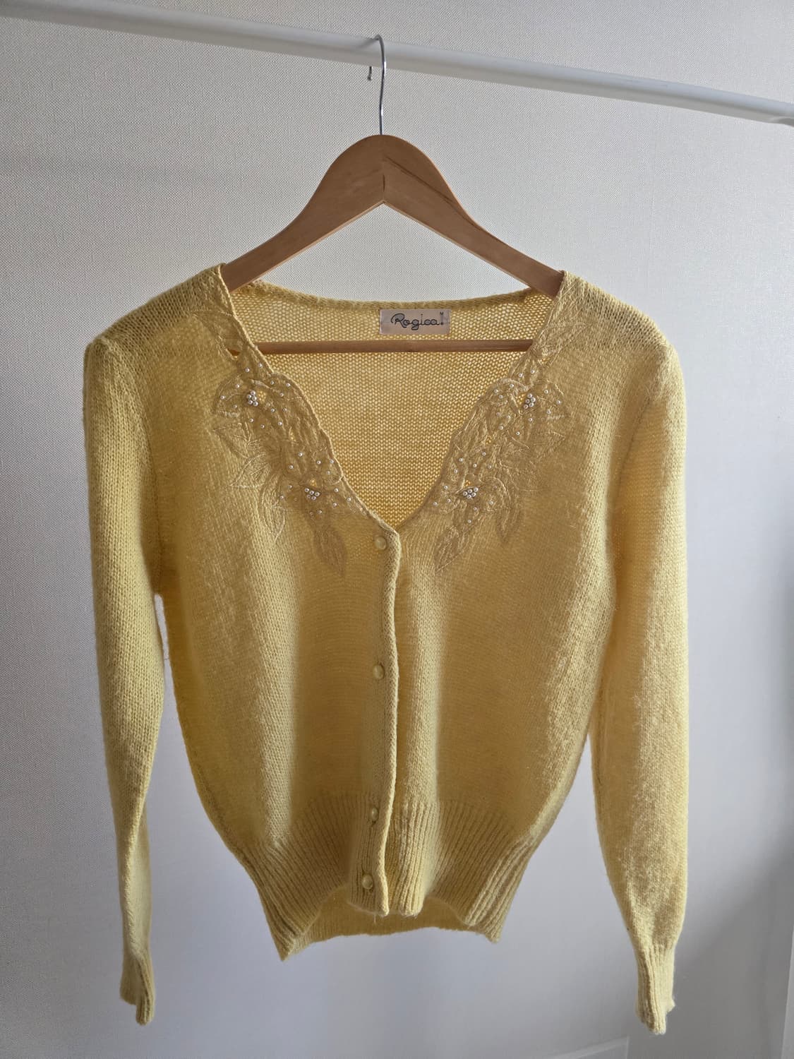 Rogica 러블리 자수 비즈 니트 가디건 상품이미지7