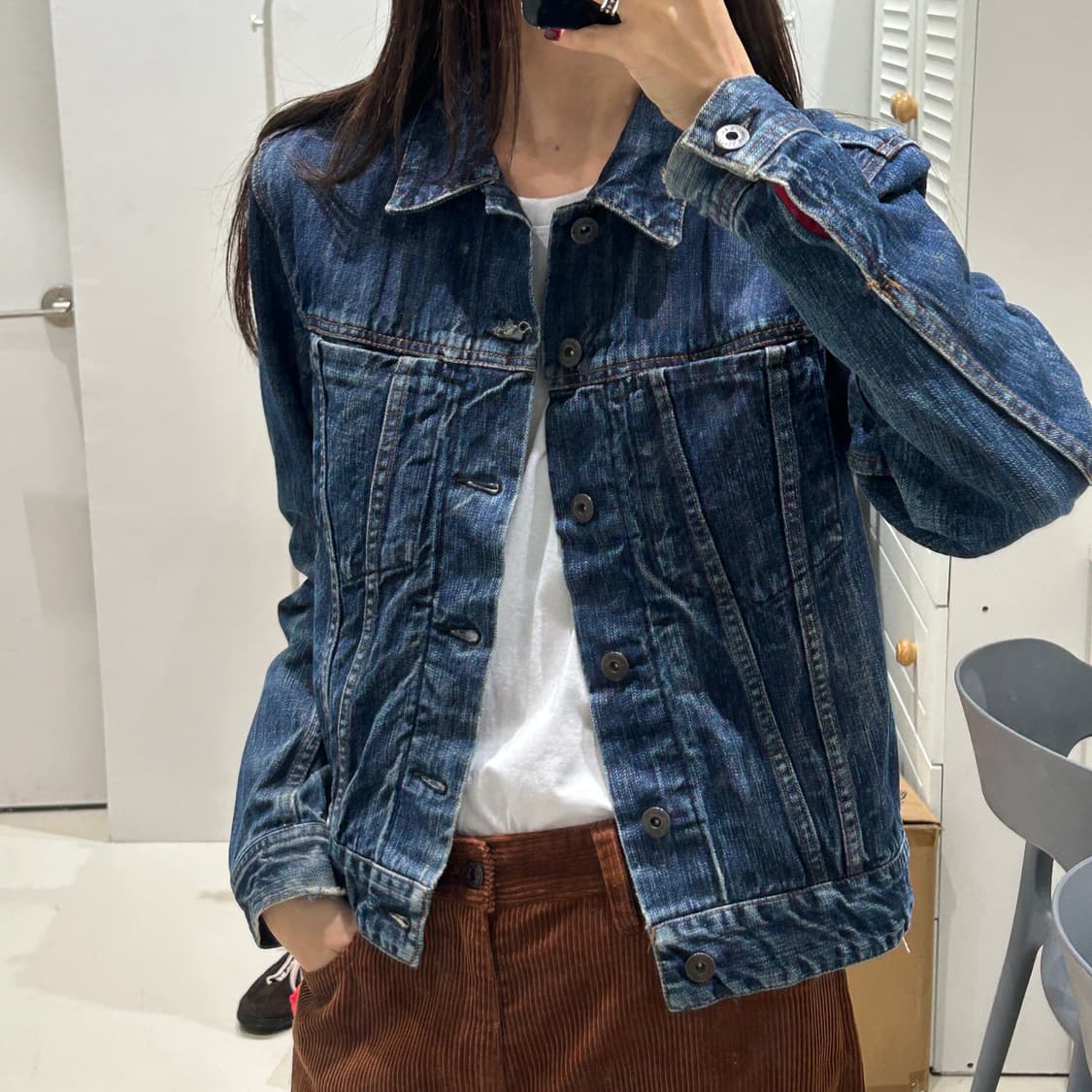 엔지니어드가먼츠 데님 자켓 made in new york 상품이미지1