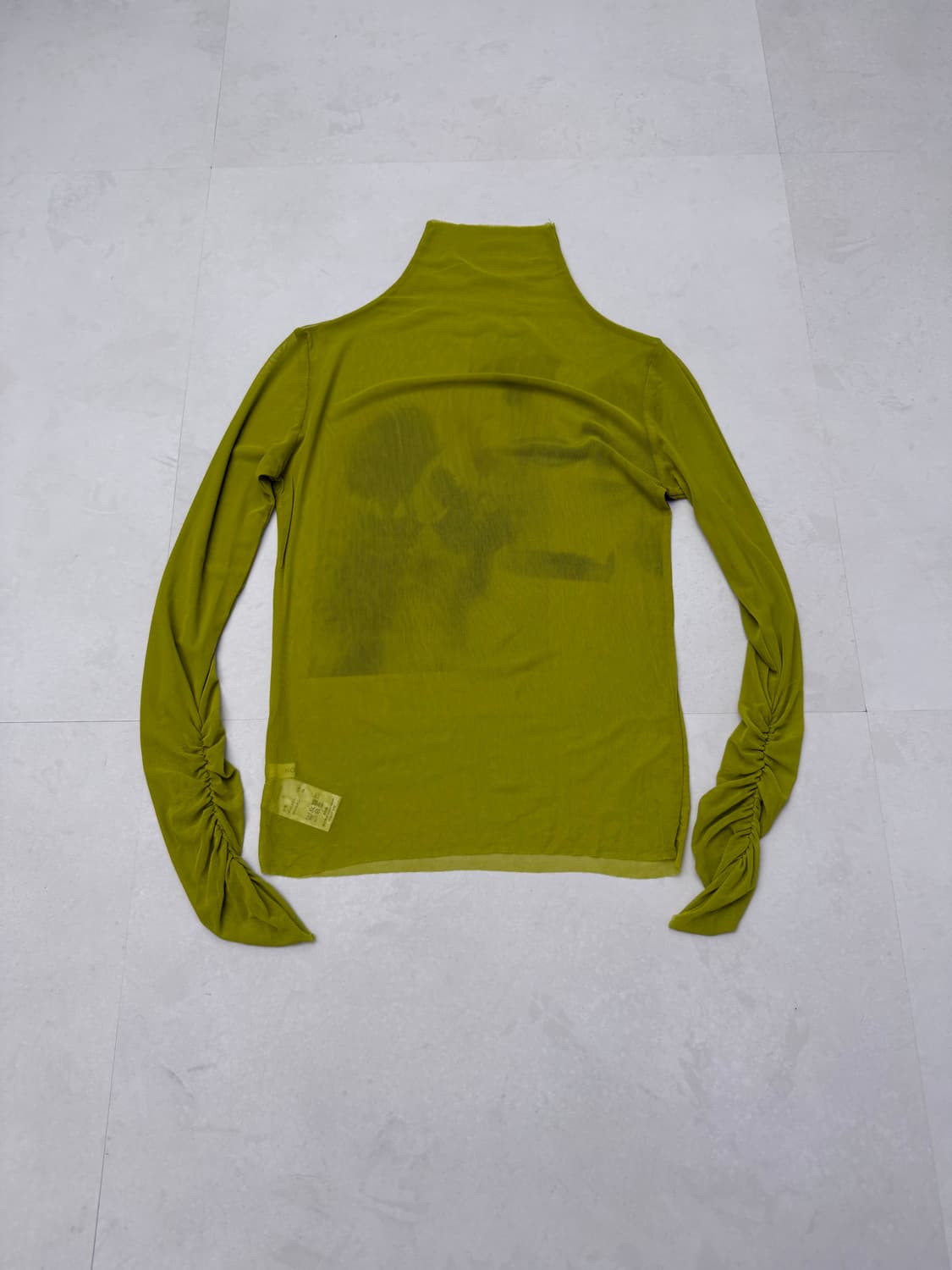 라임 시스루 핸드 셔링 긴팔티  상품이미지7