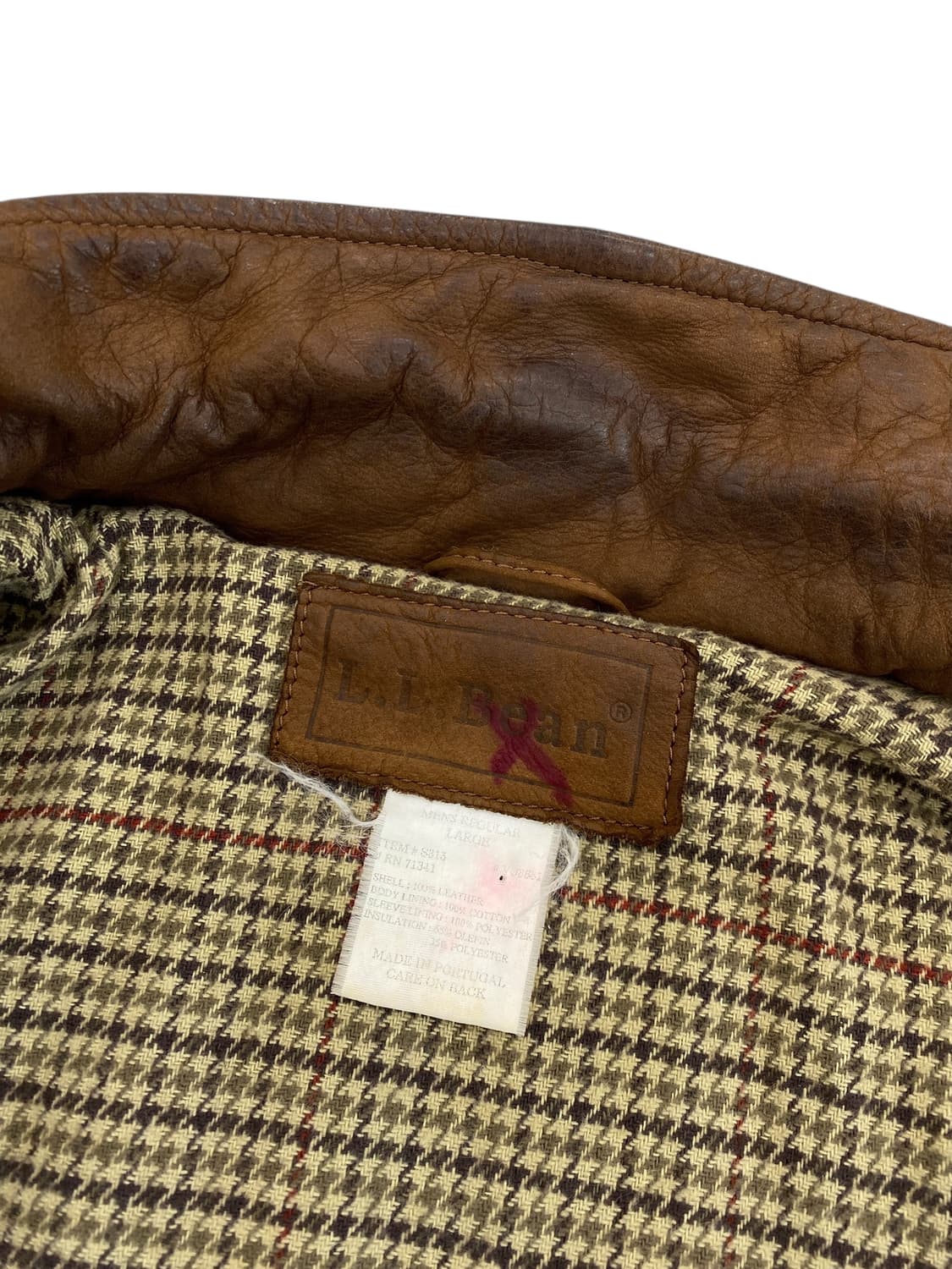 90‘s 엘엘빈 소가죽 초어 자켓 상품이미지8