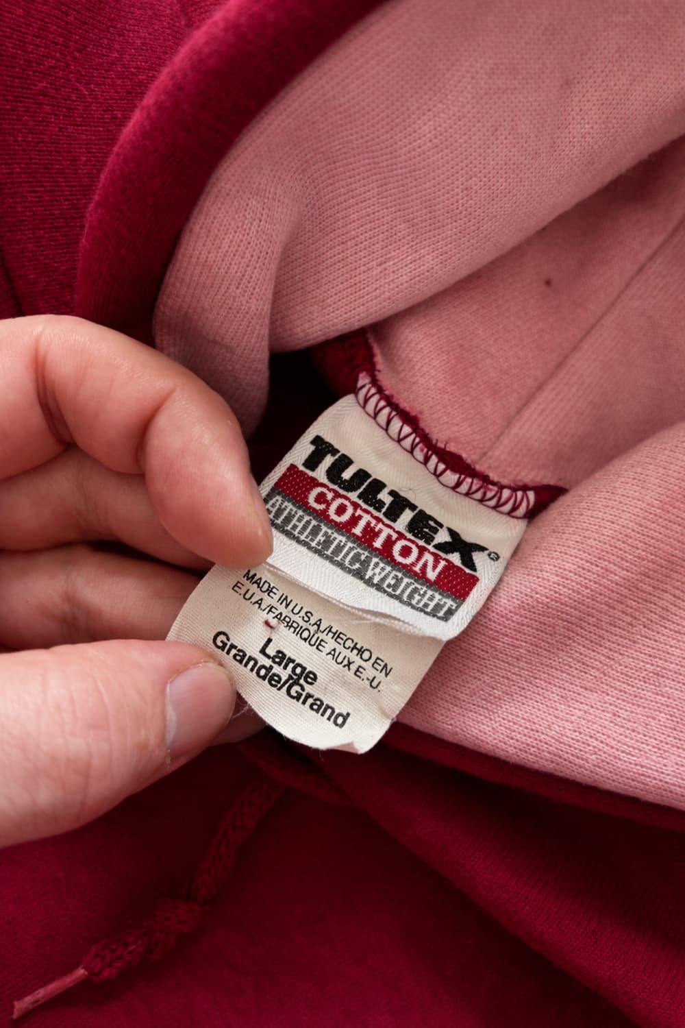 80s Tultex 헤비 웨이트 후디 L(~105) 상품이미지9