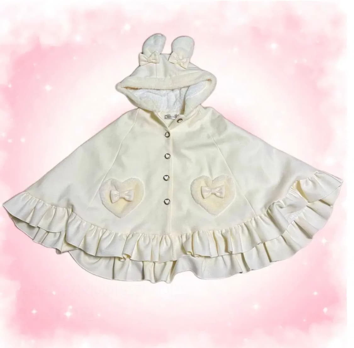 로리타 우사기미미 프릴 케이프 상품이미지1