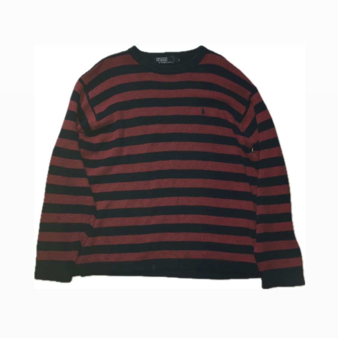 폴로 랄프로렌 단가라 스트라이프 빨강배색 니트 상품이미지2