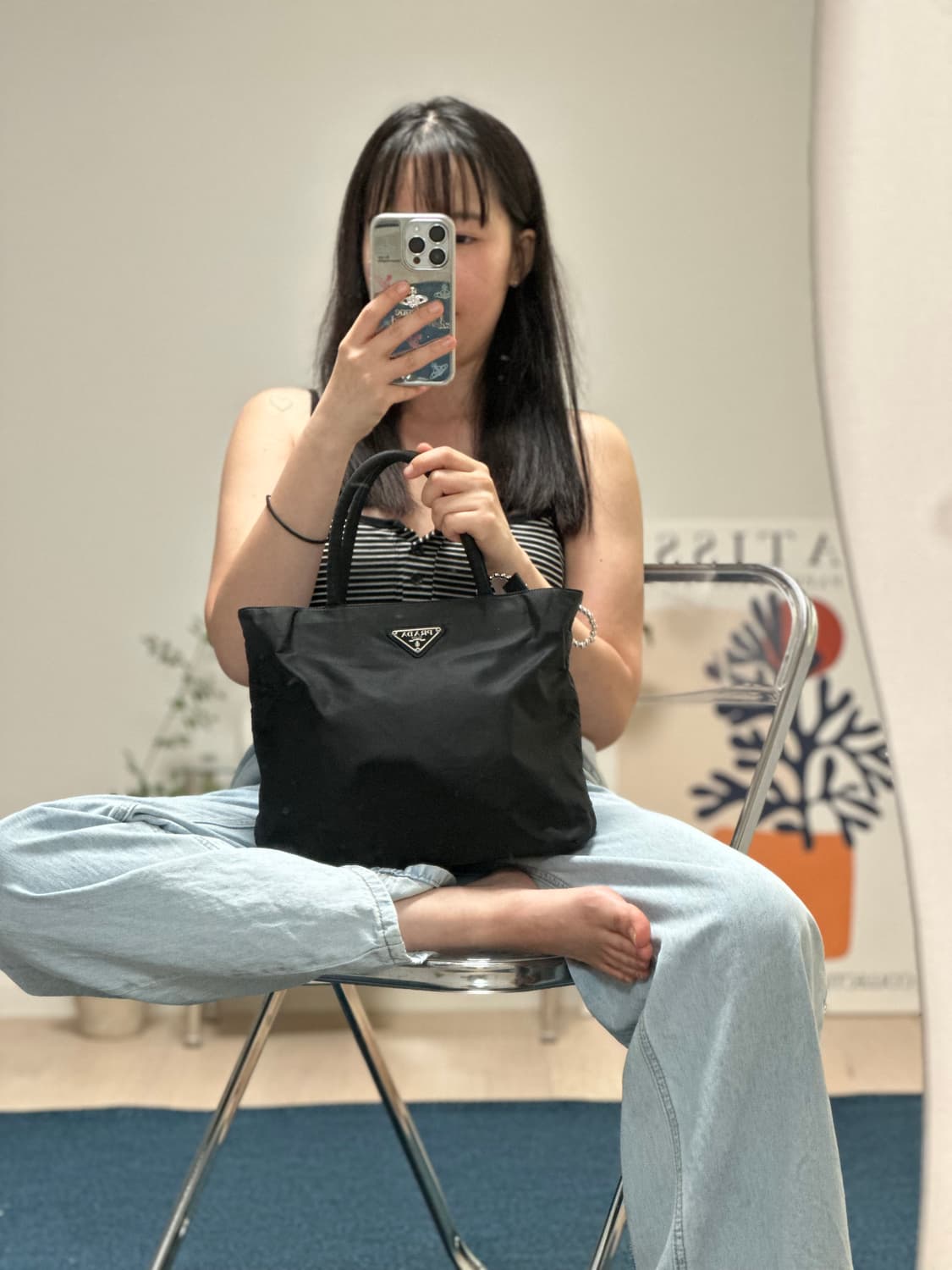 프라다 포코노 나일론 토트백 상품이미지1