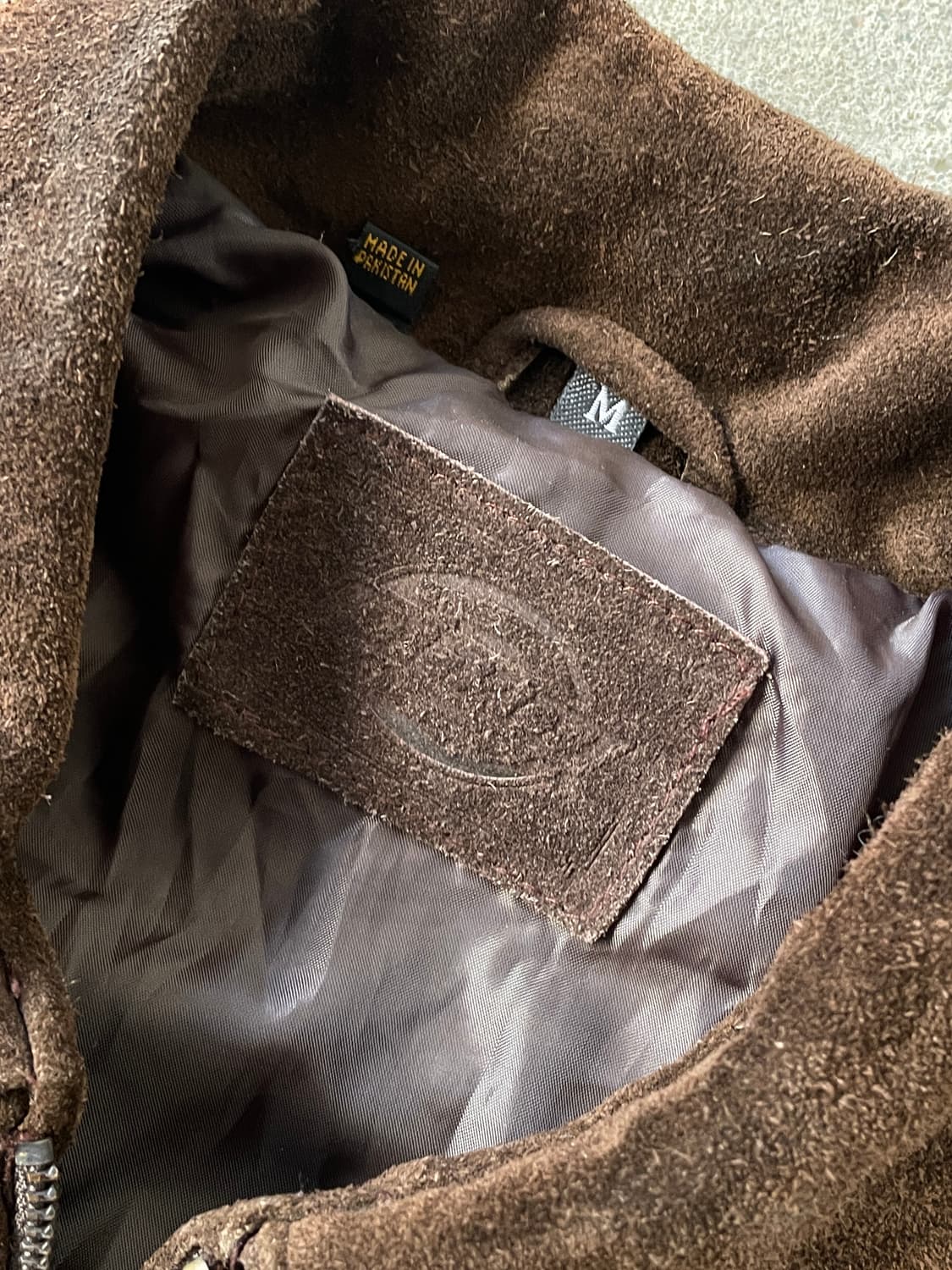 90s Dickies Cow Hide Suede Dark Brown 상품이미지4