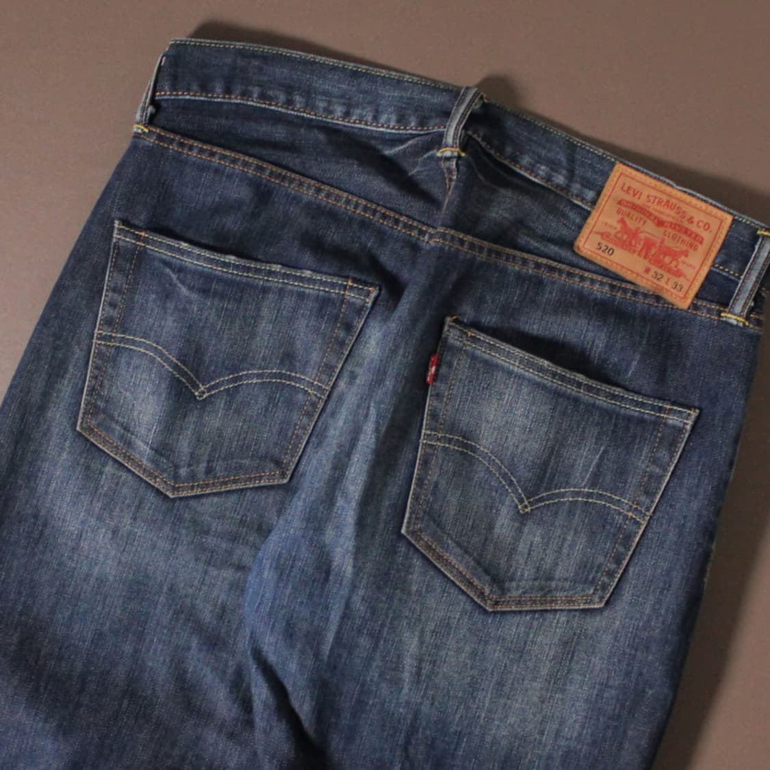 00's Levi’s 리바이스 520 빈티지 워싱 데님 팬츠 상품이미지3